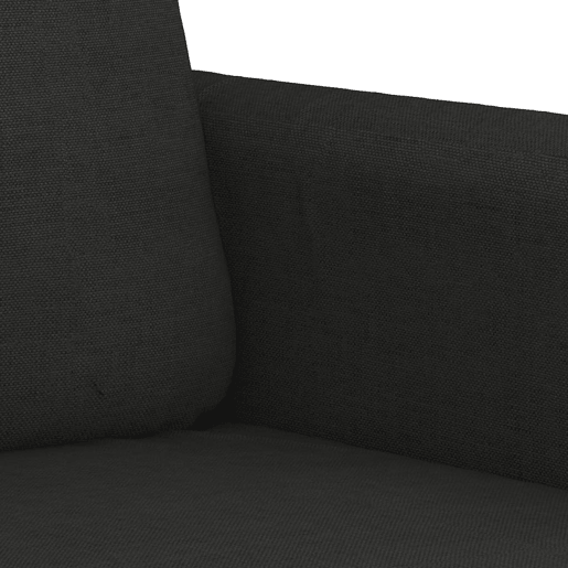 vidaXL Sofá de 2 lugares tecido 120 cm preto vidaXL Sofá de 2 lugares tecido 120 cm preto