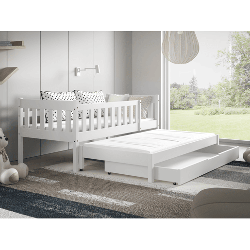 Cama para crianças NELA Branco 86x168x75cm