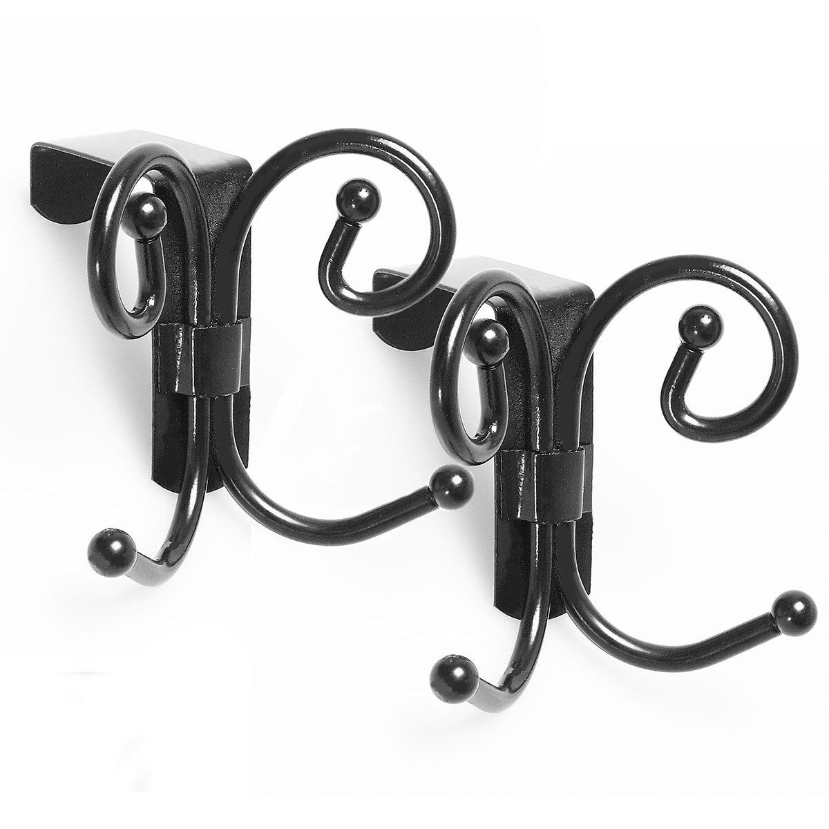 Perchero para puerta imitación hierro forjado - lote de 2