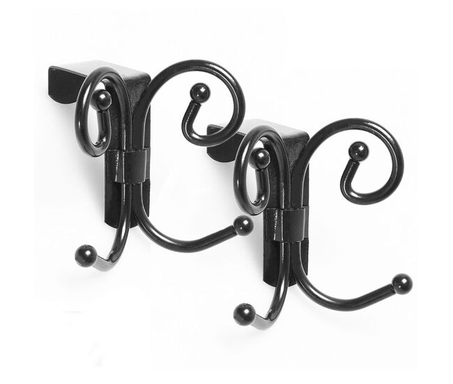 Perchero para puerta imitación hierro forjado - lote de 2