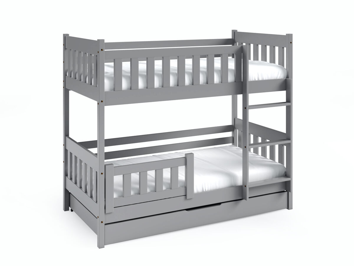 Cama litera lila gris 86x168x141cm