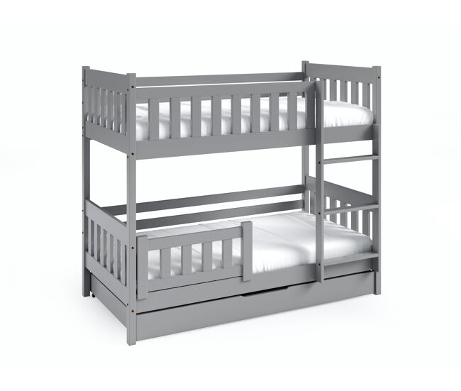 Cama litera lila gris 86x168x141cm