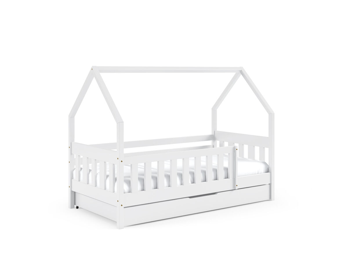 Casa cama lena blanco 86x168x125cm