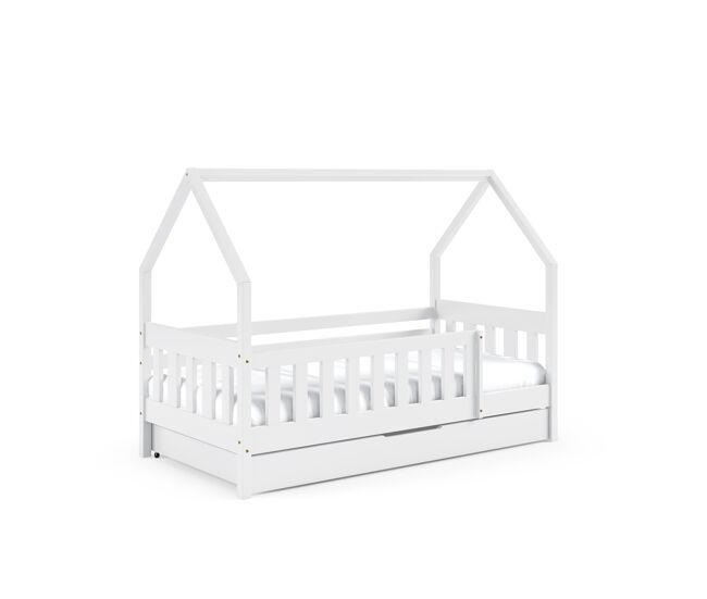 Casa cama lena blanco 86x168x125cm