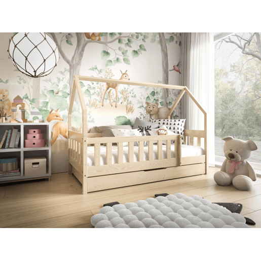 Cama de casa LENA Bege 86x198x125cm Cama de casa LENA Bege 86x198x125cm