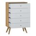 Cómoda NATURE 75 Cómoda NATURE 75 Blanco/ Madera