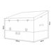 Caja de almacenamiento para exteriores Alanno 155 Caja de almacenamiento para exteriores Alanno 155 Negro/ Gris