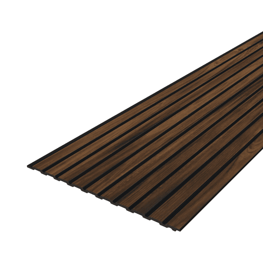 Conjunto de 6x painéis de parede 3D Boxtel 195x31,5 cm - Efeito nogueira NEU.HOLZ