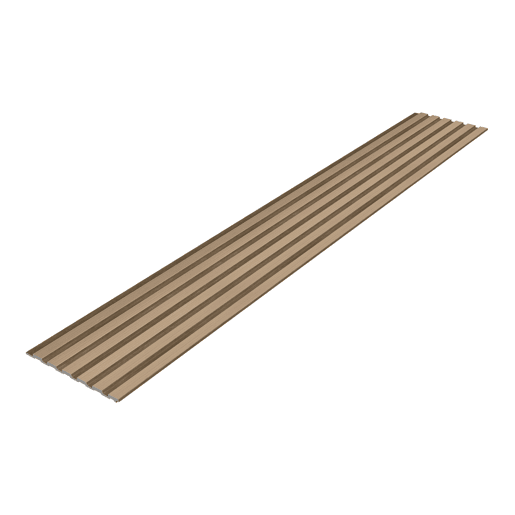 Conjunto de 5x painéis de parede 3D Borger 195x30 cm - Efeito Carvalho Claro NEU.HOLZ
