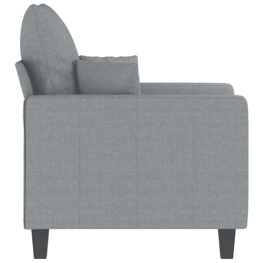 vidaXL Poltrona tecido 60 cm cinzento-claro