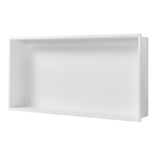 Nicho de duche Kristinehamn em aço inoxidável 62x32x10cm - Branco mate neu.haus