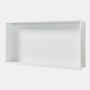 Nicho de duche Kristinehamn em aço inoxidável 62x32x10cm - Branco mate neu.haus
