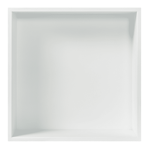 Nicho de duche Kristinehamn em aço inoxidável 32x32x10cm - Branco mate neu.haus