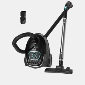 Cecotec Aspirador de 850 W de potência. Com saco. Capacidade máxima do depósito até 2,5 L com filtragem de alta eficiência e tubo telescópico metálico. Inclui acessórios aptos para móveis e cantos que permitem a a limpeza das áreas mais difíceis.