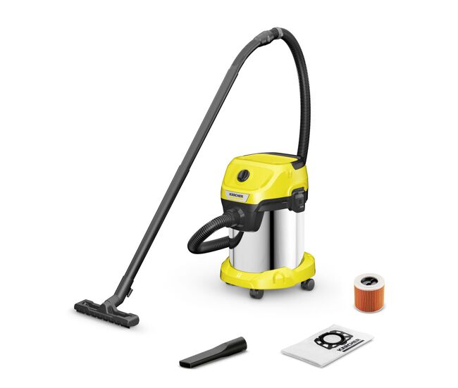 Aspirador kärcher wd 3 s v-17/4/20 amarillo 1000 w