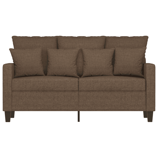 vidaXL Sofá de 2 lugares tecido 120 cm castanho vidaXL Sofá de 2 lugares tecido 120 cm castanho
