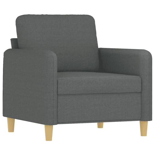 vidaXL 4 pcs conjunto de sofás com almofadas tecido cinzento-escuro vidaXL 4 pcs conjunto de sofás com almofadas tecido cinzento-escuro