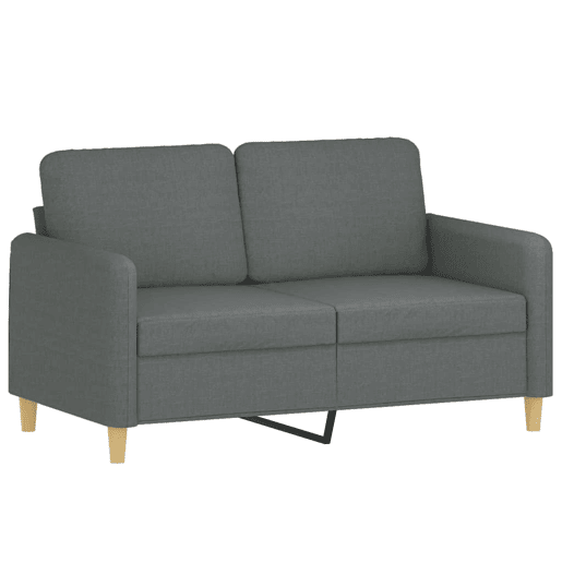 vidaXL 4 pcs conjunto de sofás com almofadas tecido cinzento-escuro vidaXL 4 pcs conjunto de sofás com almofadas tecido cinzento-escuro