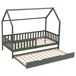 Cama nido de madera para niños MARCEAU 98x197 Cama nido de madera para niños MARCEAU 98x197 Verde