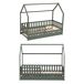 Cama nido de madera para niños MARCEAU 98x197 Cama nido de madera para niños MARCEAU 98x197 Verde