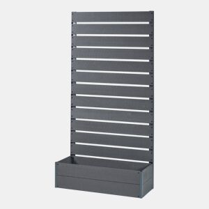 Floreira com Heerde WPC 180x90x38 cm - Cinzento en.casa