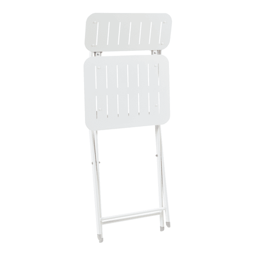 Conjunto de 2 cadeiras dobráveis Sande aço 85x42x50cm - Branco en.casa