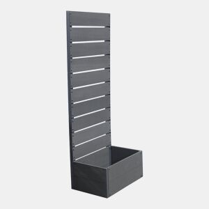 Floreira com Heerde WPC 150x56x38 cm - Cinzento en.casa