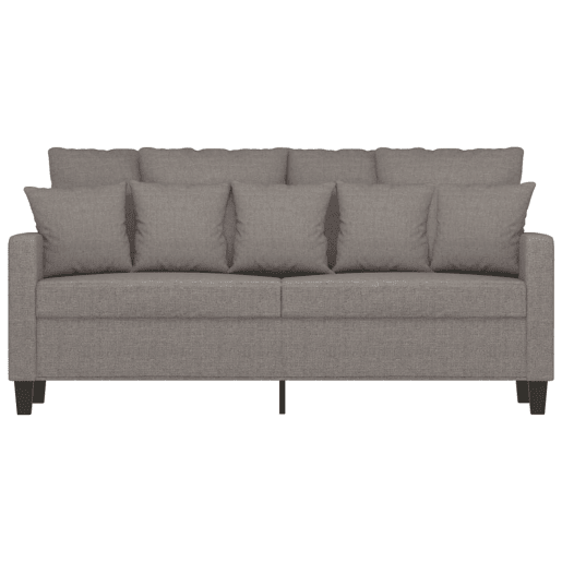 vidaXL Sofá de 2 lugares tecido 140 cm cinzento-acastanhado vidaXL Sofá de 2 lugares tecido 140 cm cinzento-acastanhado