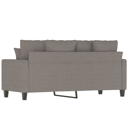vidaXL Sofá de 2 lugares tecido 140 cm cinzento-acastanhado vidaXL Sofá de 2 lugares tecido 140 cm cinzento-acastanhado
