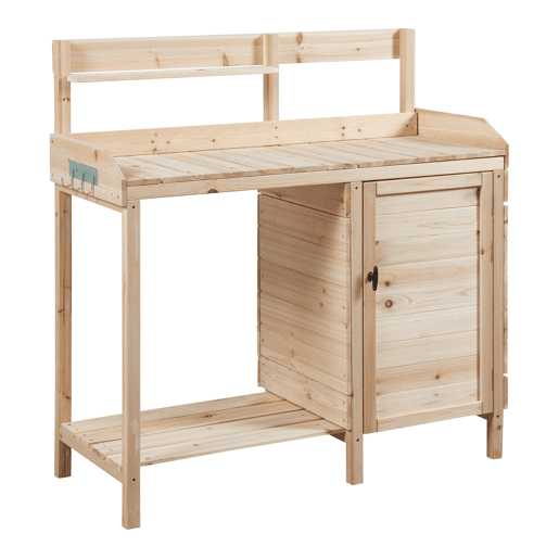 Mesa de Jardim Alessano Spruce 110x107x46cm - Cor de madeira casa.pro