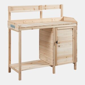 Mesa de Jardim Alessano Spruce 110x107x46cm - Cor de madeira casa.pro