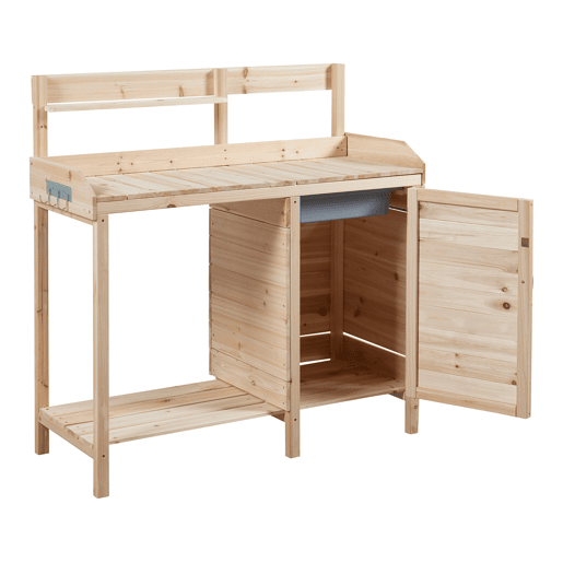 Mesa de Jardim Alessano Spruce 110x107x46cm - Cor de madeira casa.pro