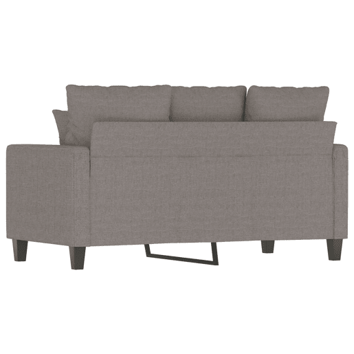 vidaXL Sofá de 2 lugares tecido 120 cm cinzento-acastanhado vidaXL Sofá de 2 lugares tecido 120 cm cinzento-acastanhado