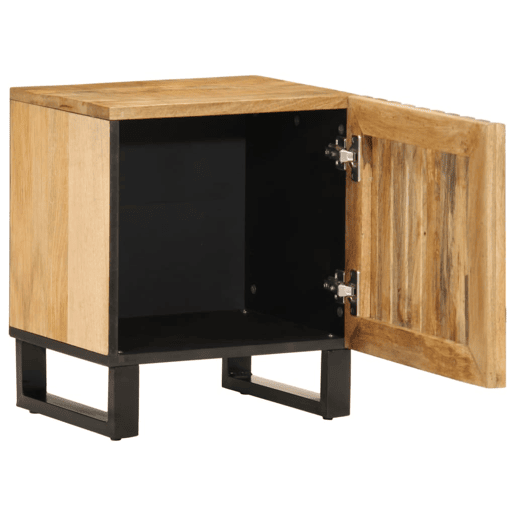 vidaXL Mesa de cabeceira 40x34x46cm madeira de mangueira áspera maciça vidaXL Mesa de cabeceira 40x34x46cm madeira de mangueira áspera maciça