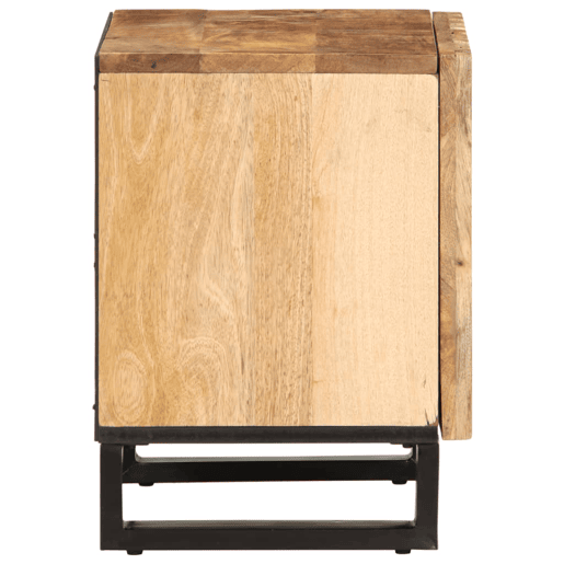 vidaXL Mesa de cabeceira 40x34x46cm madeira de mangueira áspera maciça vidaXL Mesa de cabeceira 40x34x46cm madeira de mangueira áspera maciça