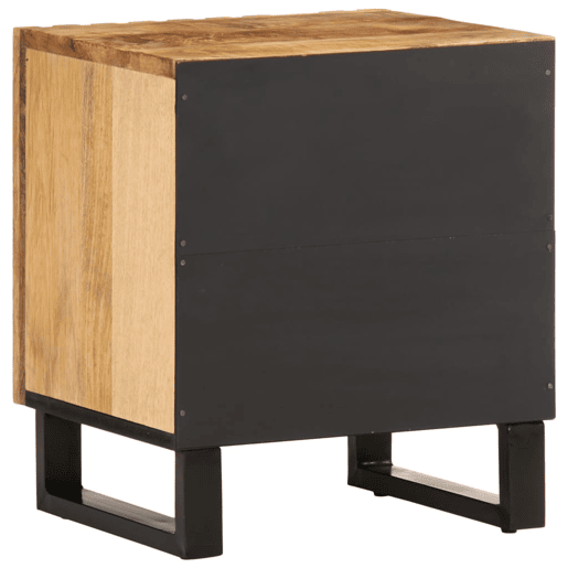 vidaXL Mesa de cabeceira 40x34x46cm madeira de mangueira áspera maciça vidaXL Mesa de cabeceira 40x34x46cm madeira de mangueira áspera maciça