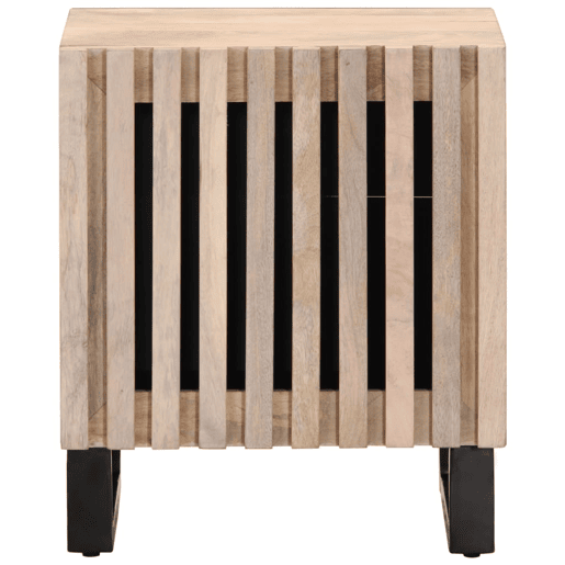 vidaXL Mesas de cabeceira 2 pcs 40x34x46cm mangueira branqueada maciça vidaXL Mesas de cabeceira 2 pcs 40x34x46cm mangueira branqueada maciça