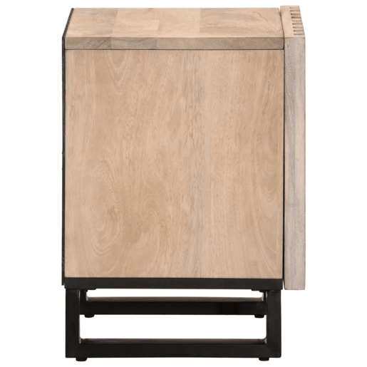 vidaXL Mesas de cabeceira 2 pcs 40x34x46cm mangueira branqueada maciça vidaXL Mesas de cabeceira 2 pcs 40x34x46cm mangueira branqueada maciça