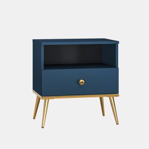 Mesa de cabeceira 1 gaveta Thalia Azul