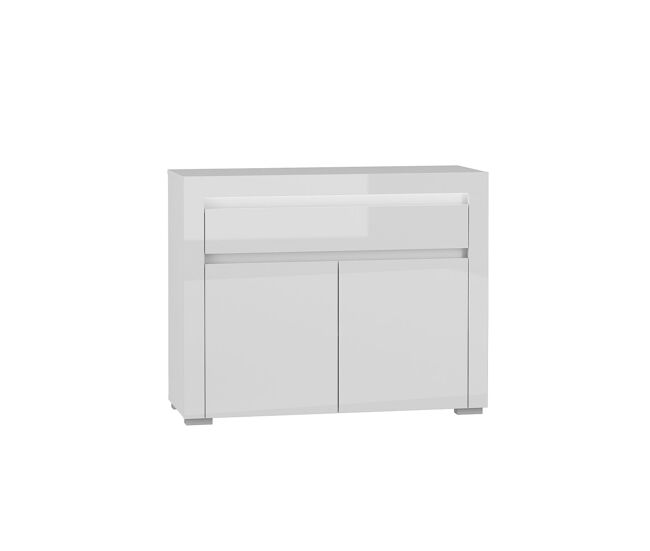 Bufé 2 puertas 1 cajón con led kasla blanco