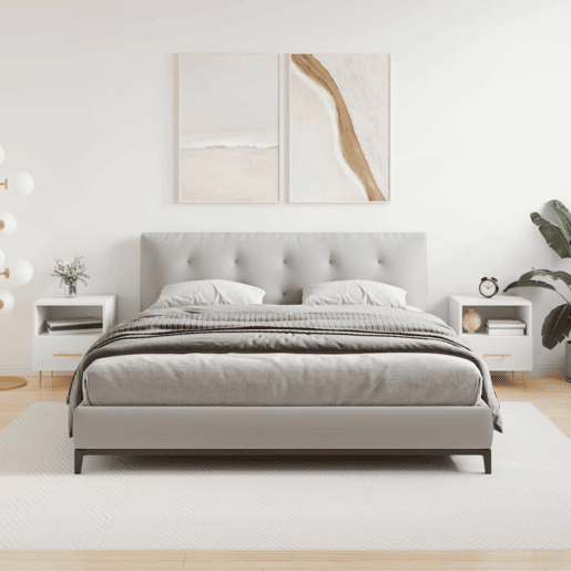 vidaXL Mesas de cabeceira 2 pcs 40x35x47,5 cm deriv. de madeira branco