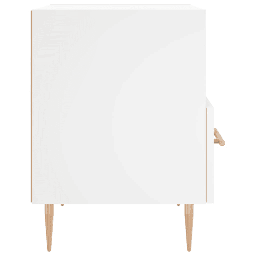 vidaXL Mesas de cabeceira 2 pcs 40x35x47,5 cm deriv. de madeira branco