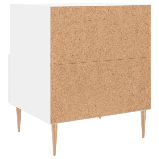 vidaXL Mesas de cabeceira 2 pcs 40x35x47,5 cm deriv. de madeira branco