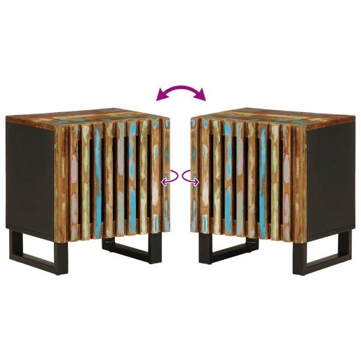 vidaXL Mesas de cabeceira 2 pcs 40x34x46 cm madeira recuperada maciça vidaXL Mesas de cabeceira 2 pcs 40x34x46 cm madeira recuperada maciça