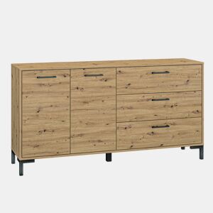 Aparador 2 portas 3 gavetas 160 cm Liora Madeira
