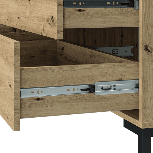 Aparador 2 portas 3 gavetas 160 cm Liora Madeira