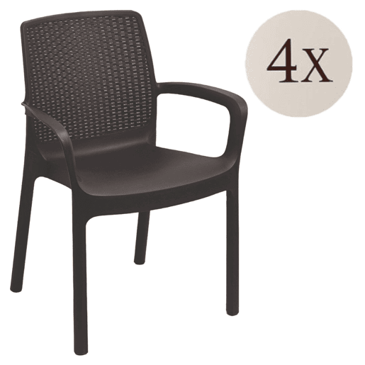 Cadeiras de jardim em PVC