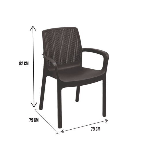 Cadeiras de jardim em PVC
