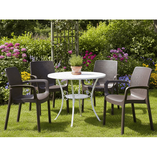 Cadeiras de jardim em PVC
