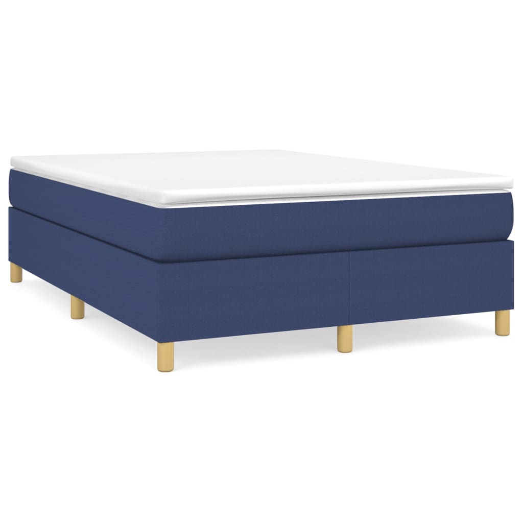 Cama box spring 140x190 Azul